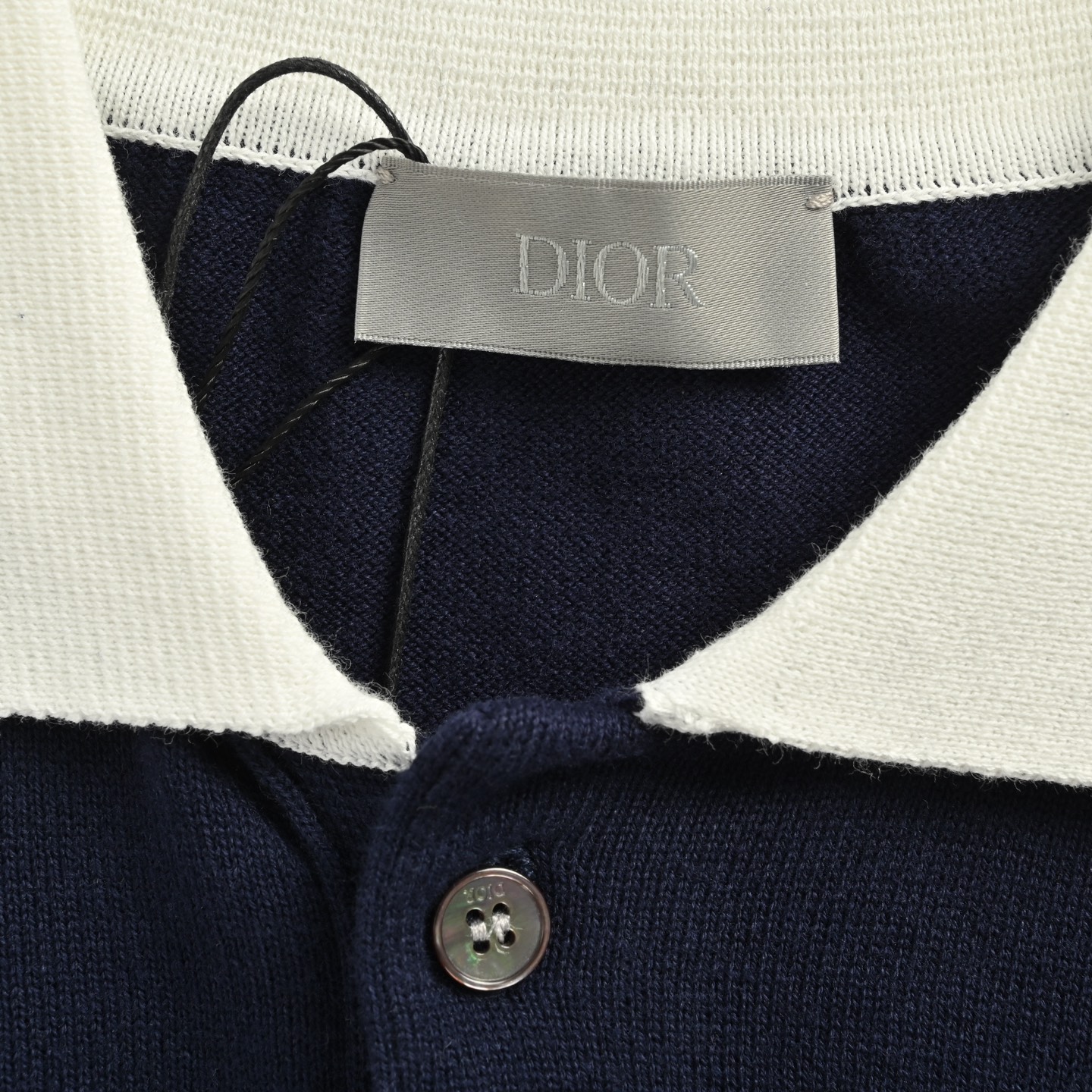 Dior/迪奥 25ss 铃兰花刺绣针织Polo短袖