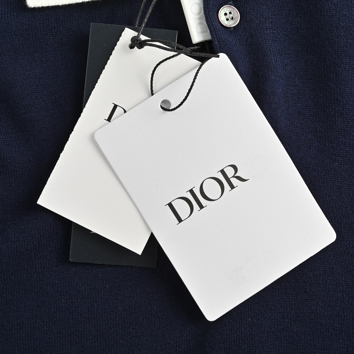 Dior/迪奥 25ss 铃兰花刺绣针织Polo短袖