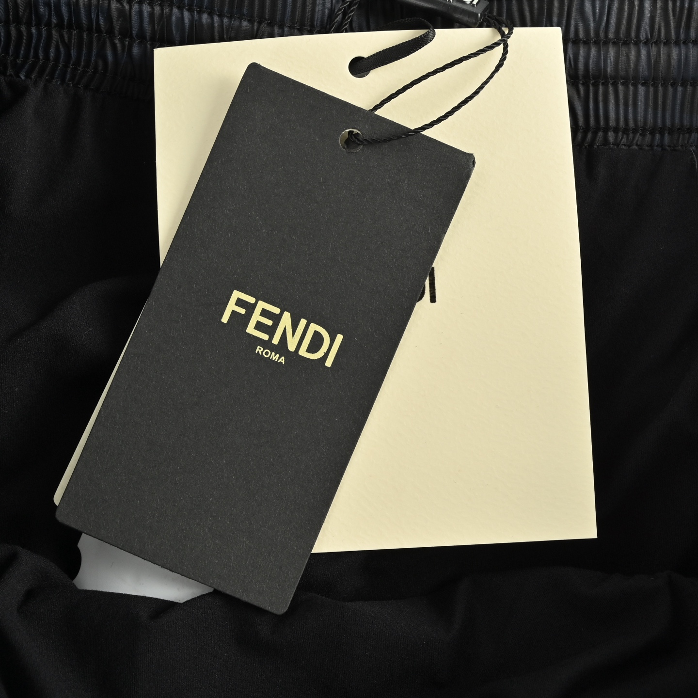 Fendi/芬迪 蓝色双F暗纹尼龙沙滩短裤