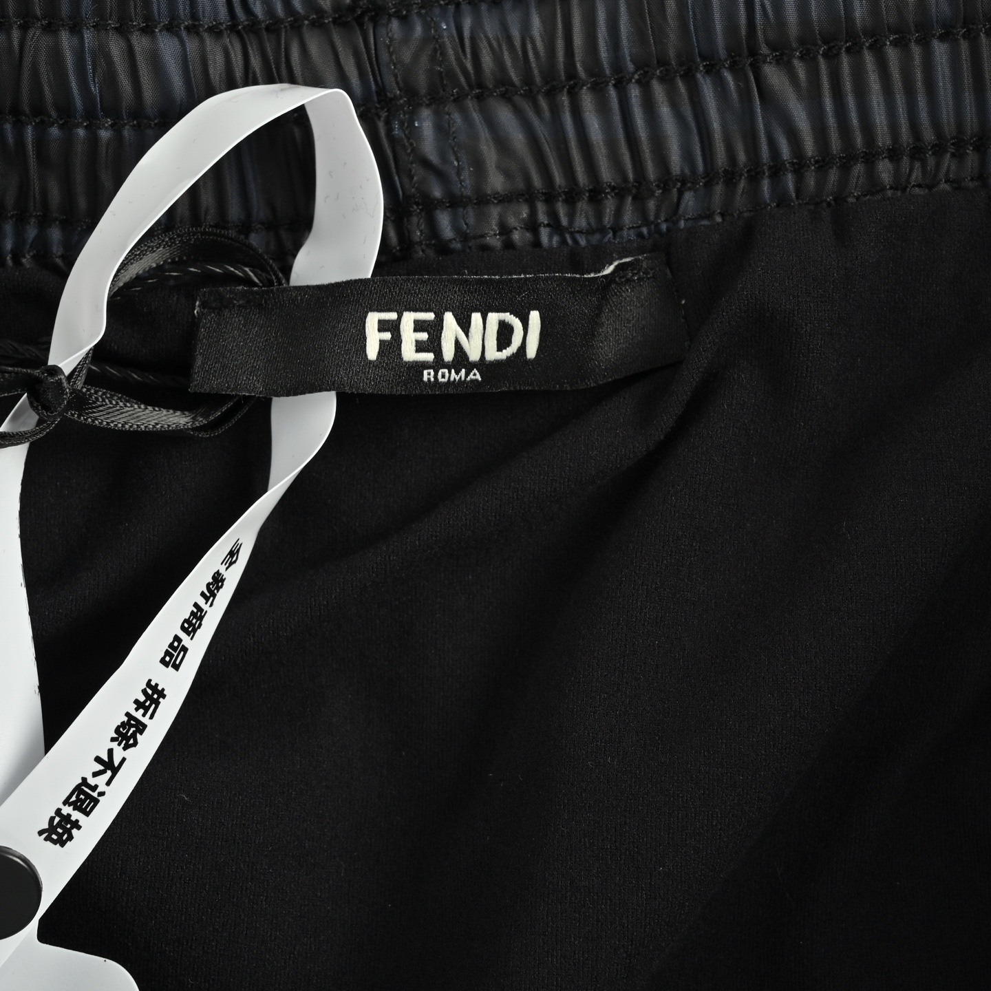 Fendi/芬迪 蓝色双F暗纹尼龙沙滩短裤