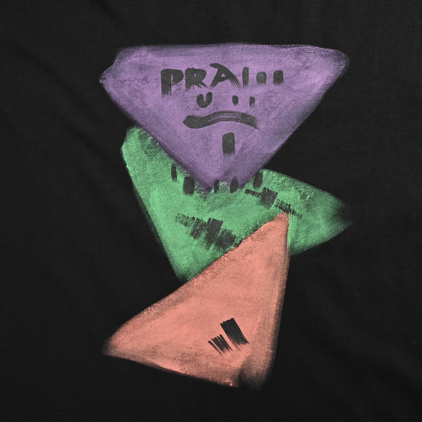 Prada/普拉达 彩绘logo印花短袖
