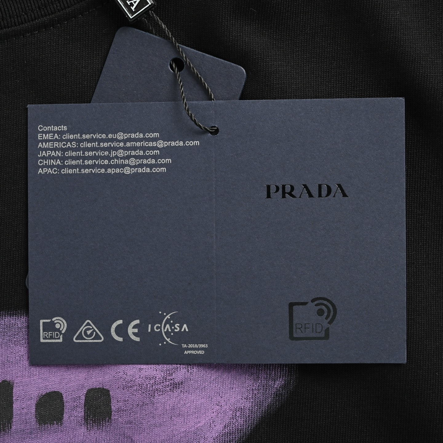 Prada/普拉达 彩绘logo印花短袖