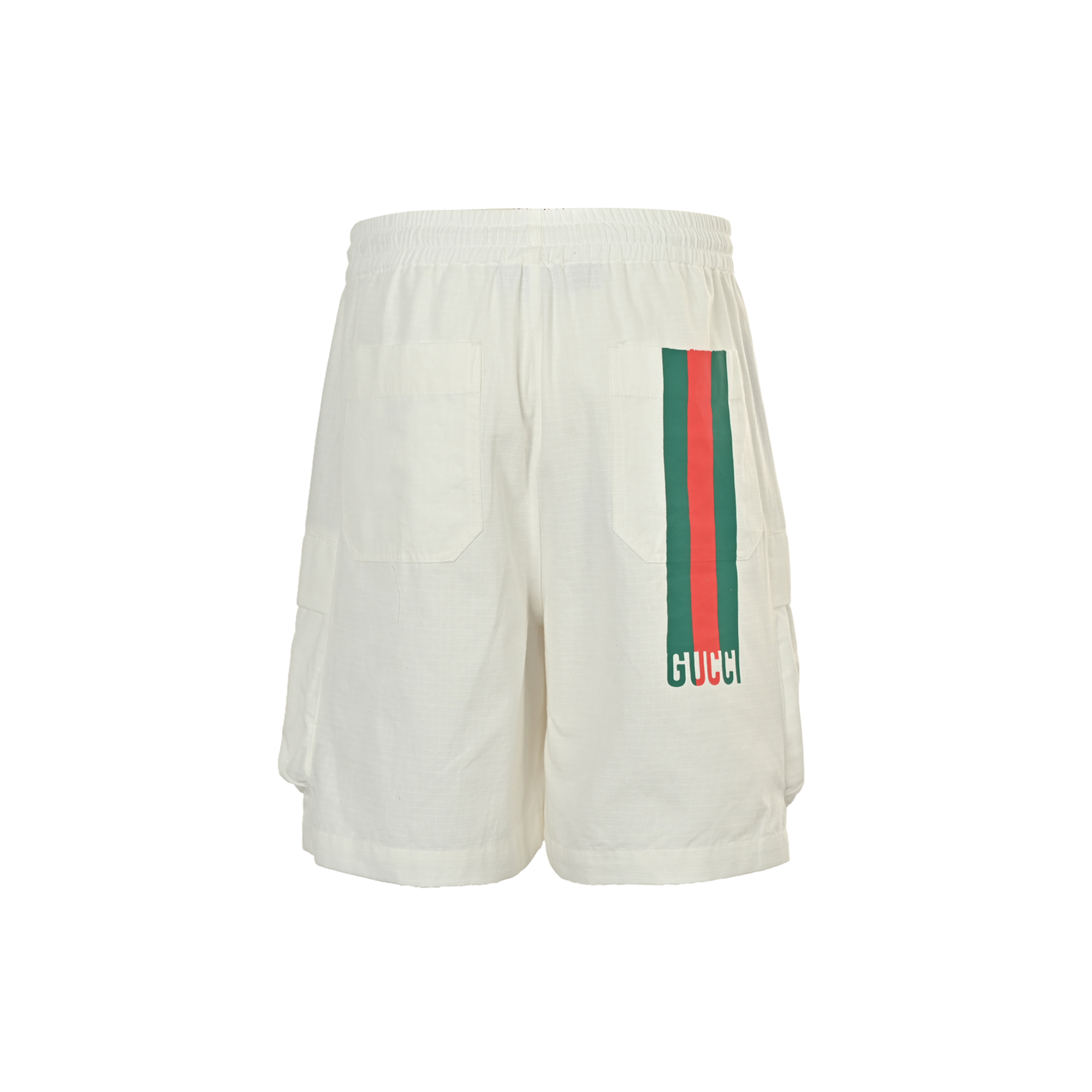 Gucci/古驰 25ss 后袋红绿条纹抽绳短裤 GUCCI新款短裤