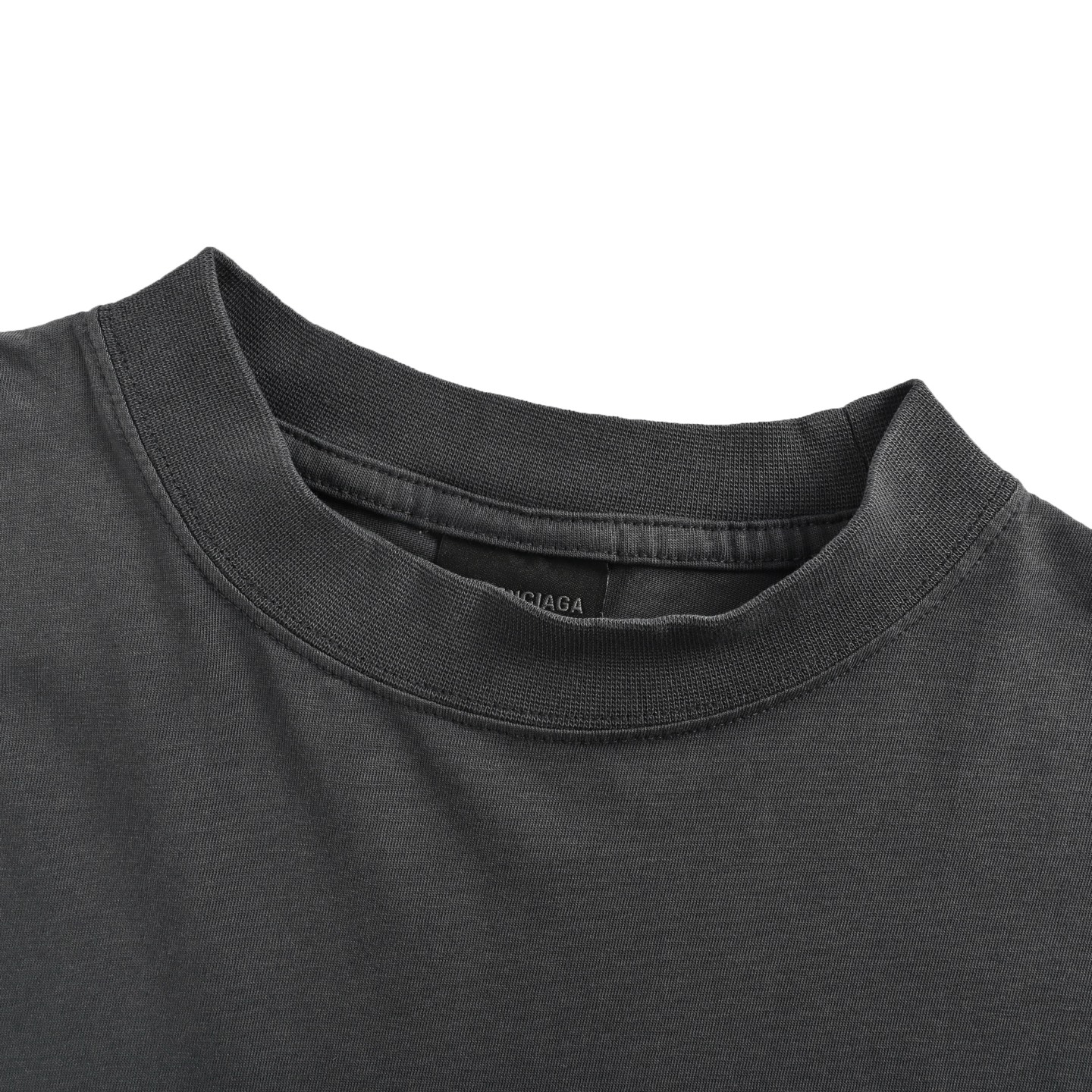Balenciaga/巴黎世家 夜景图案褪色字母印花圆领短袖