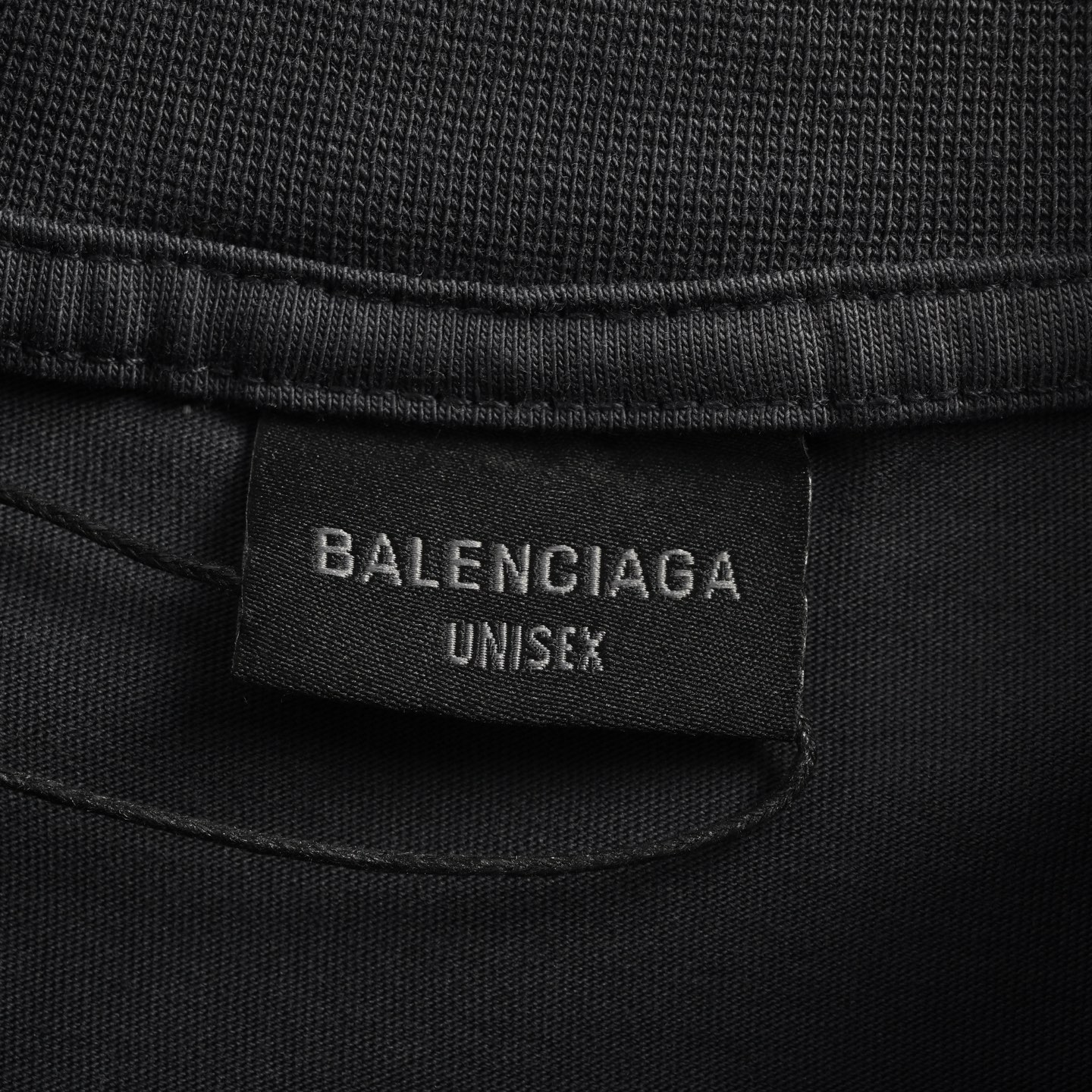 Balenciaga/巴黎世家 夜景图案褪色字母印花圆领短袖