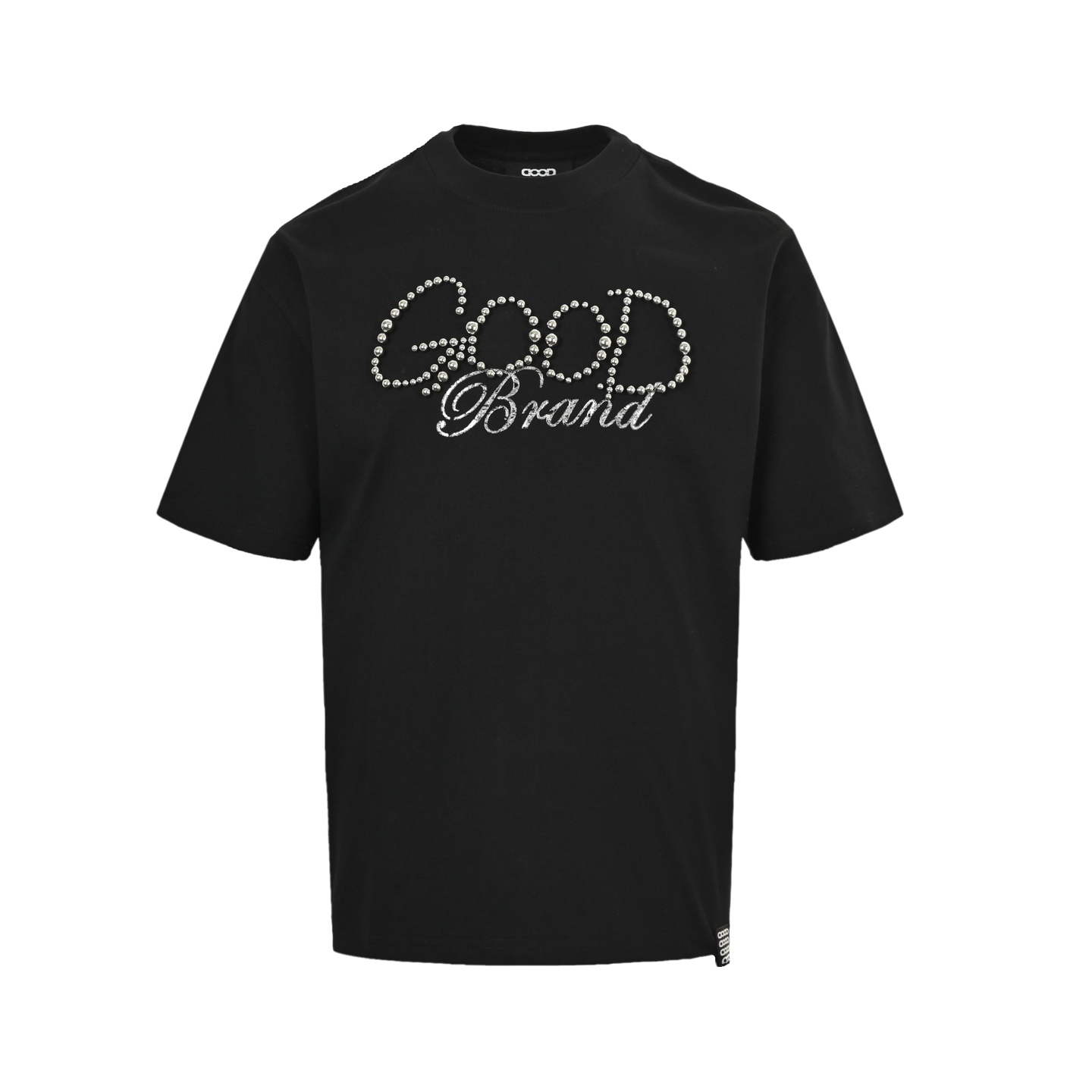GOOD BRAND 25ss 电镀烤瓷珍珠字母短袖