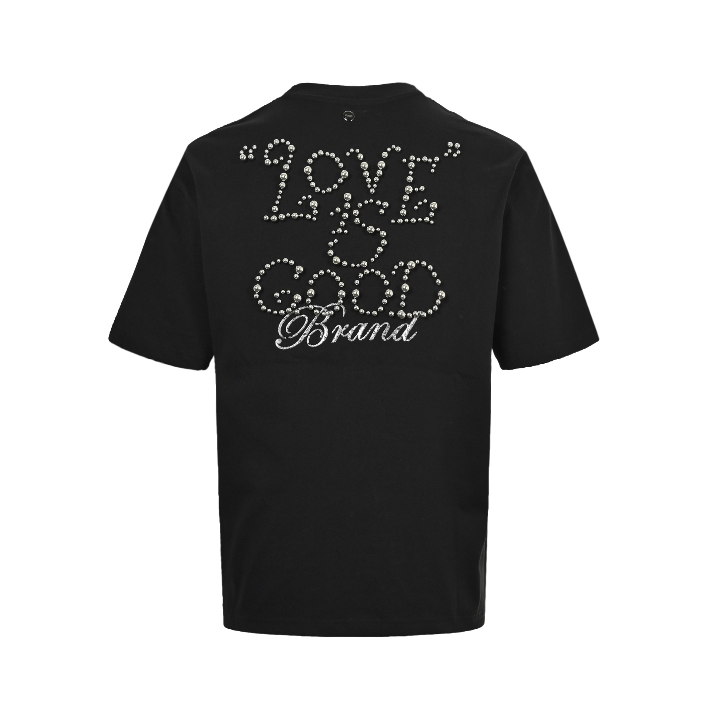GOOD BRAND 25ss 电镀烤瓷珍珠字母短袖