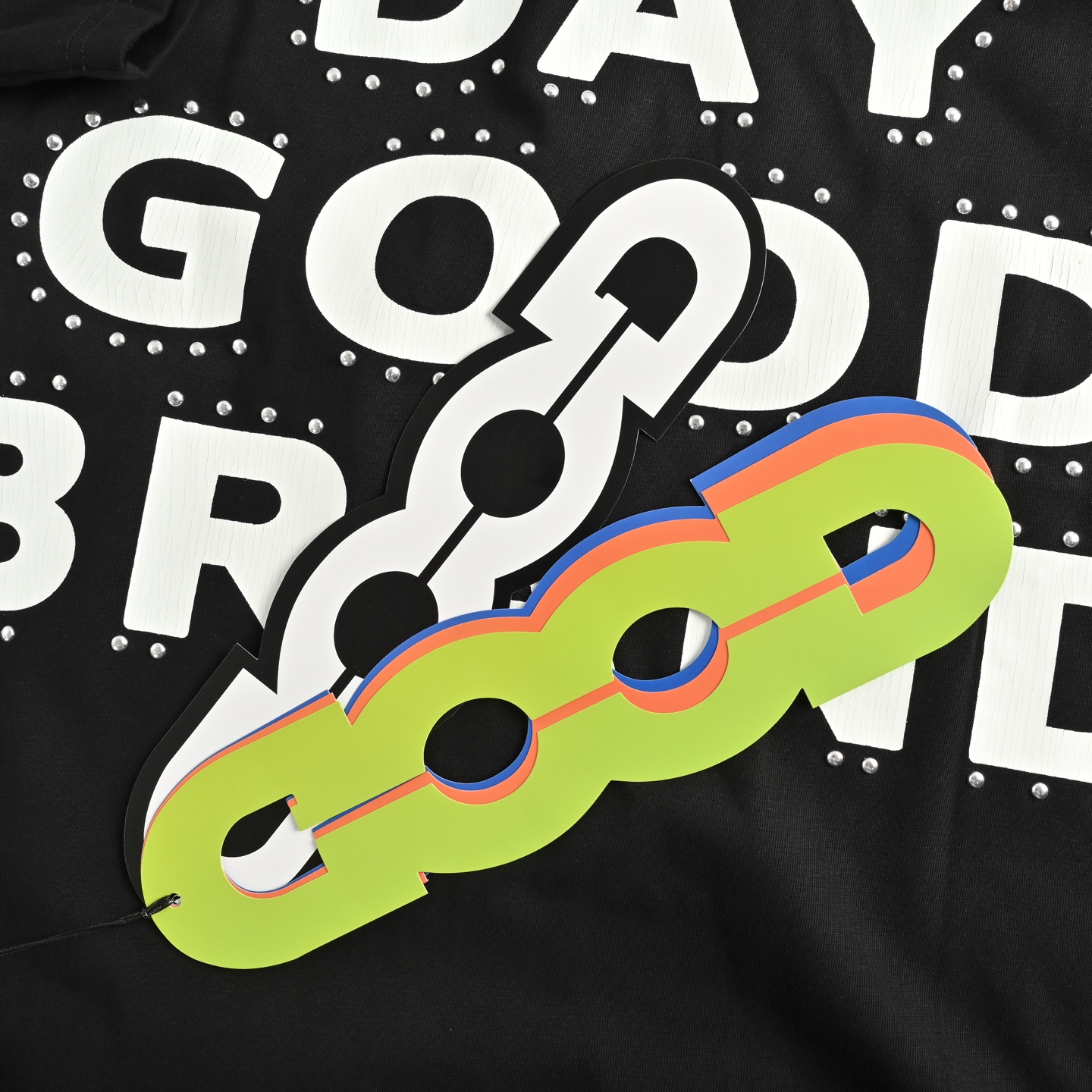 GOODBRAND 25ss ALLDAY 铆钉裂纹印花宽松短袖