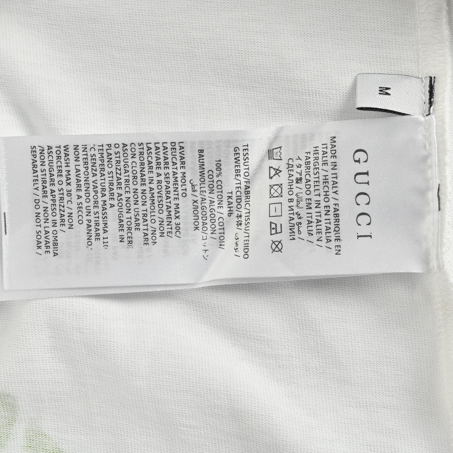 Gucci/古驰 25ss 绿色发泡印花短袖 GUCCI新款T恤