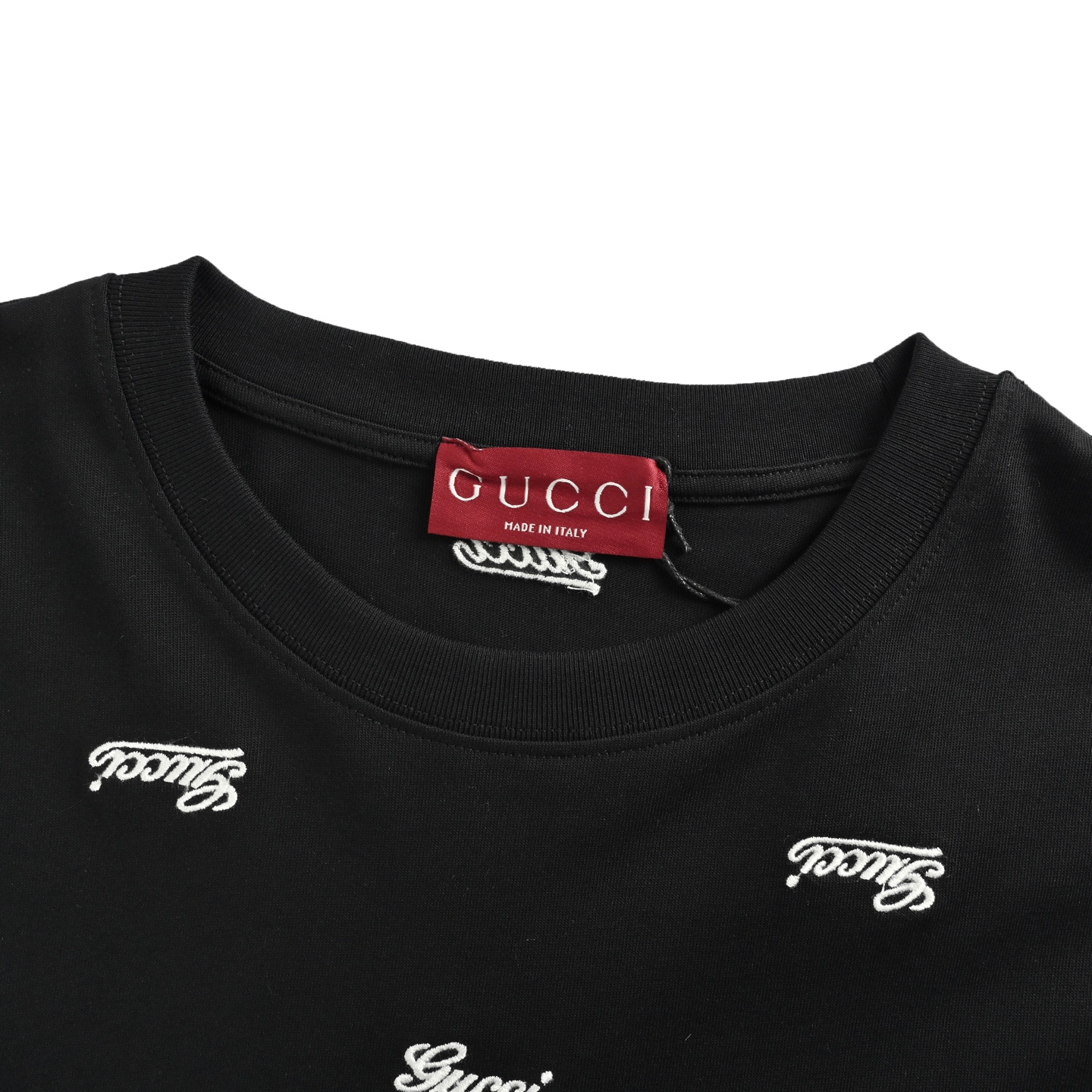 Gucci/古驰 24ss 满幅刺绣logo短袖