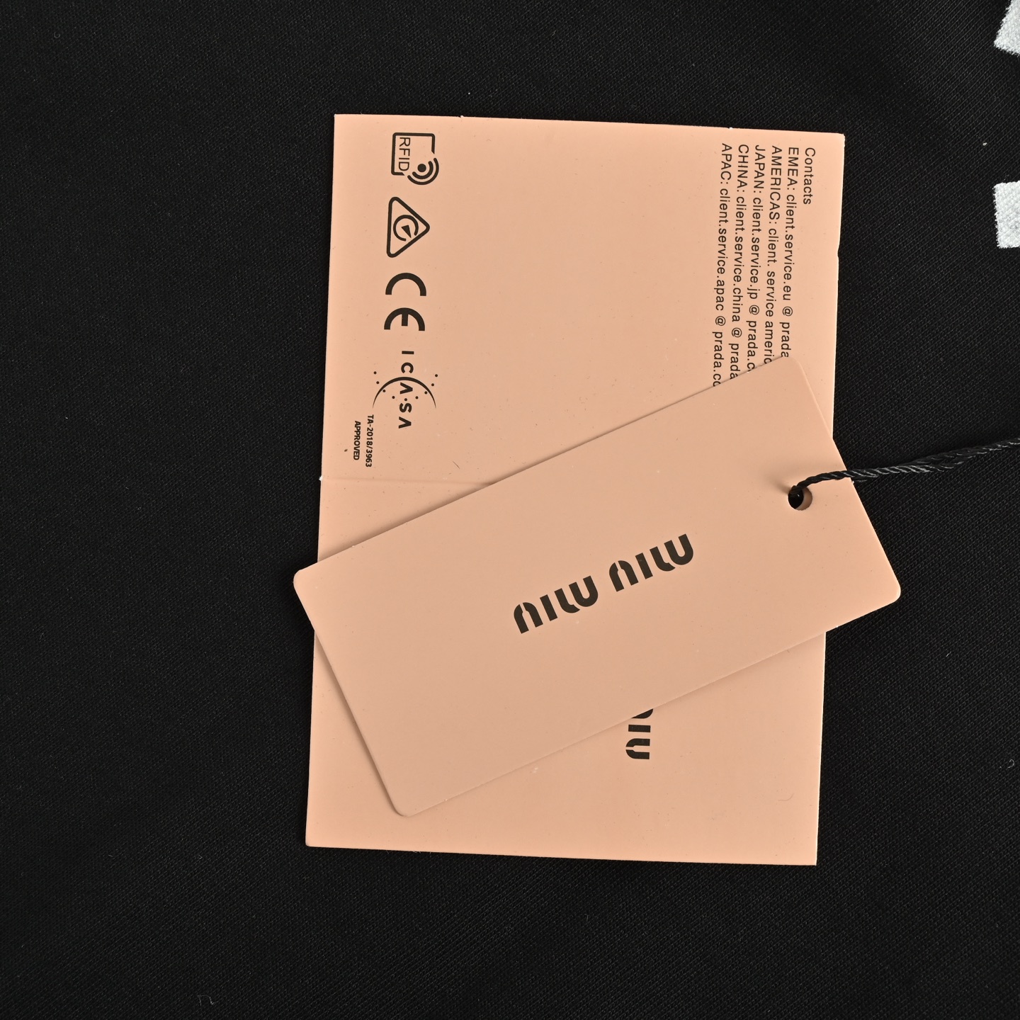 MiuMiu/缪缪 25ss 领口字母印花短袖-Chinese UA Cheap High Quatity Brand Clothes Bags handbags Sneakers wholesale wholesaler seller from China Factory suppliers Fashion Clothing Shoes best Quality Beautiful Price MiuMiu/缪缪 25ss 领口字母印花短袖