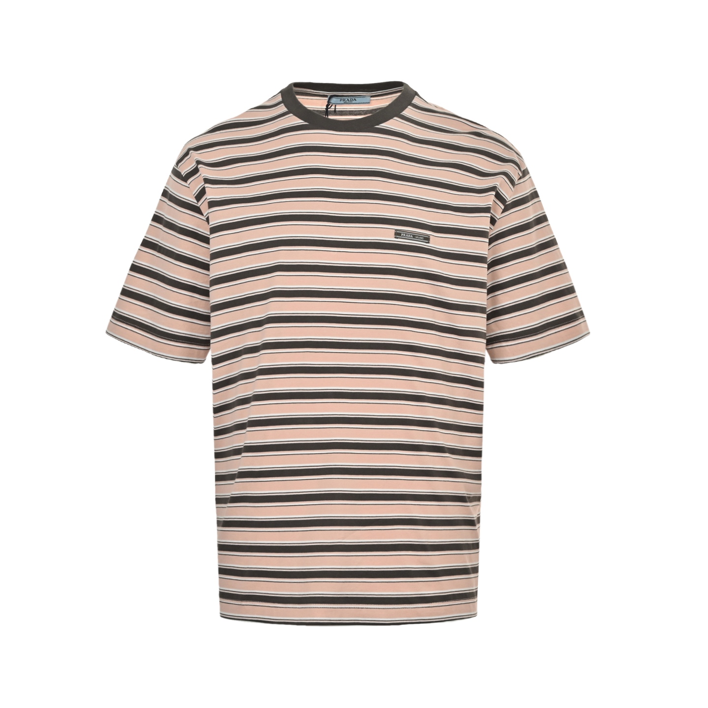 Prada/普拉达 25ss 粉色条纹短袖