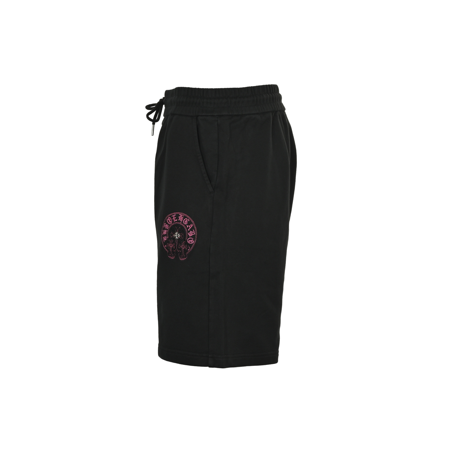 Chrome Hearts/克罗心 25ss 贴布马蹄十字架刺绣短裤 短裤 黑 白