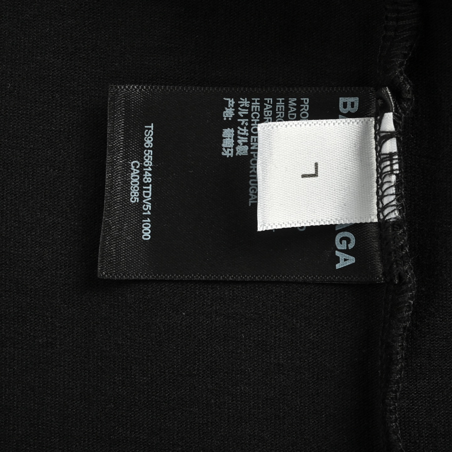 Balenciaga/巴黎世家 25ss 溶解双B字母烫钻短袖 黑色 白色