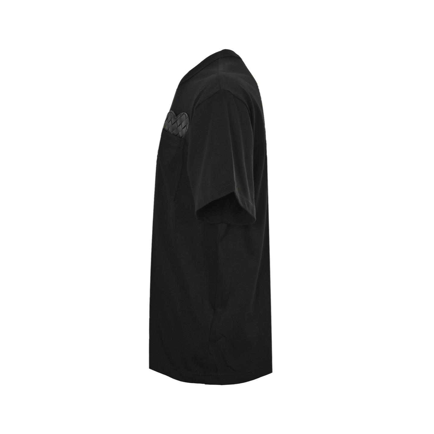 BOTTEGA VENETA/BV 编织爱心皮革标识短袖