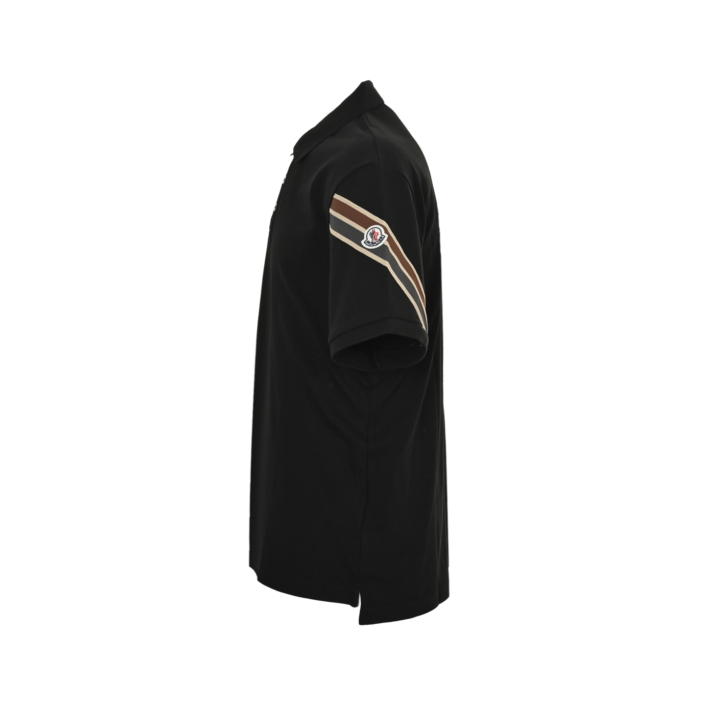 Moncler/蒙口 25ss 手臂织带拼接徽章Polo短袖 黑色 白色