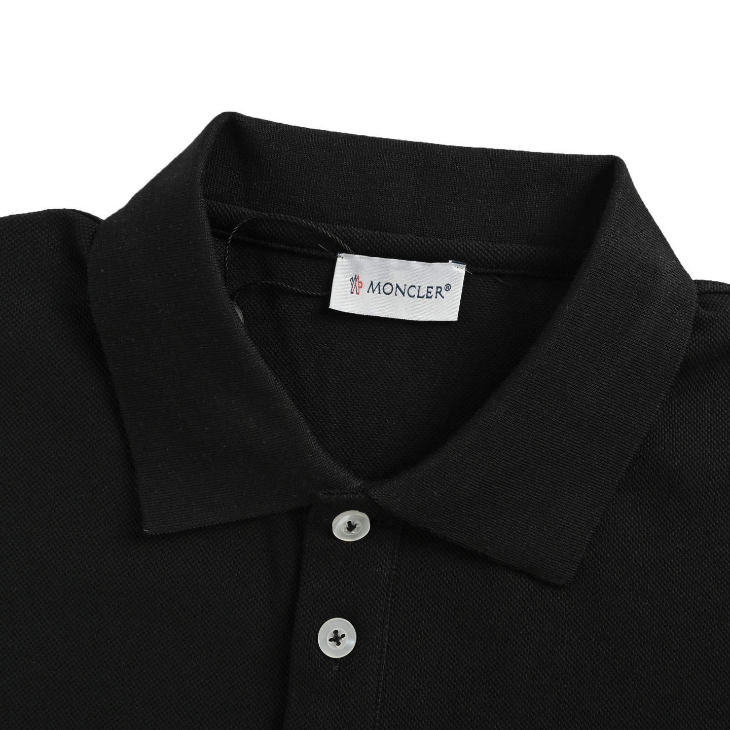 Moncler/蒙口 25ss 手臂织带拼接徽章Polo短袖 黑色 白色