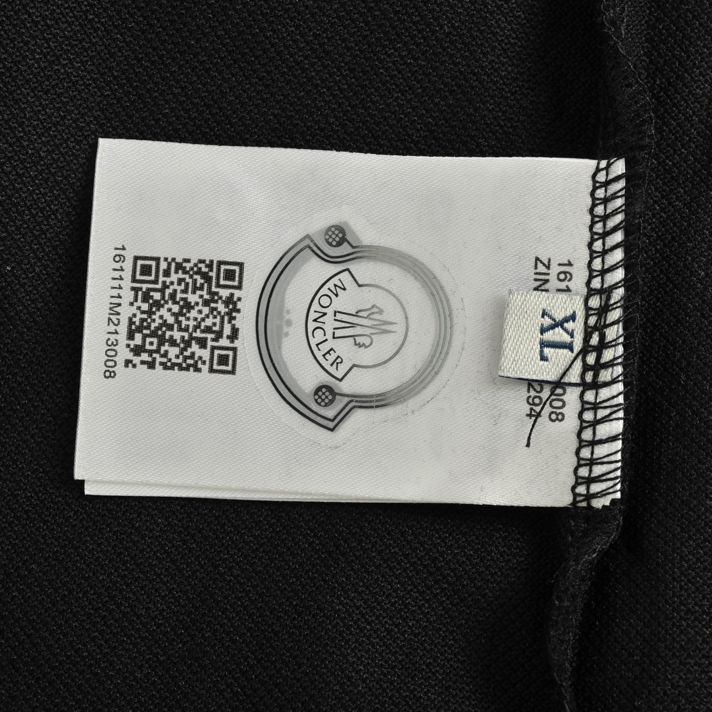 Moncler/蒙口 25ss 手臂织带拼接徽章Polo短袖 黑色 白色