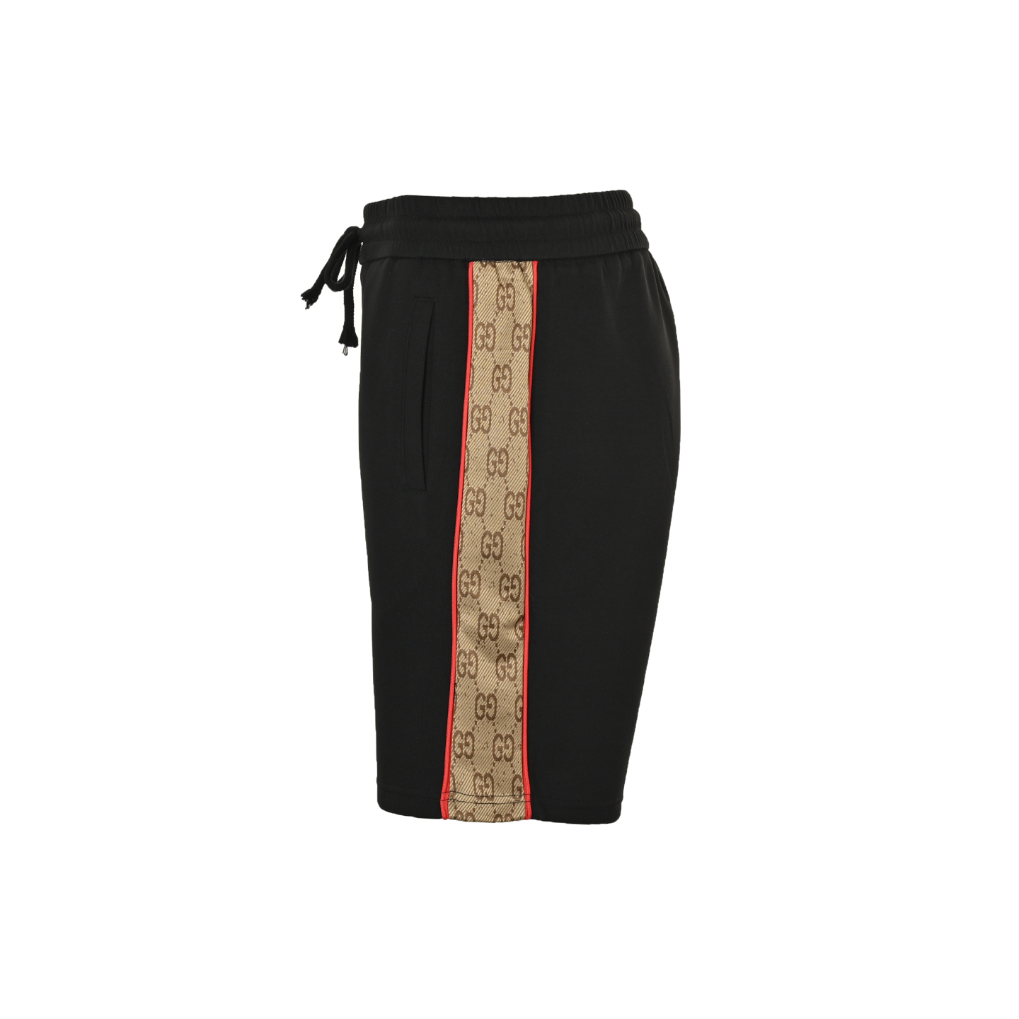 Gucci/古驰 25ss 侧边双G织带拼接短裤 杏色 黑色-Chinese UA Cheap High Quatity Brand Clothes Bags handbags Sneakers wholesale wholesaler seller from China Factory suppliers Fashion Clothing Shoes best Quality Beautiful Price Gucci/古驰 25ss 侧边双G织带拼接短裤 杏色 黑色