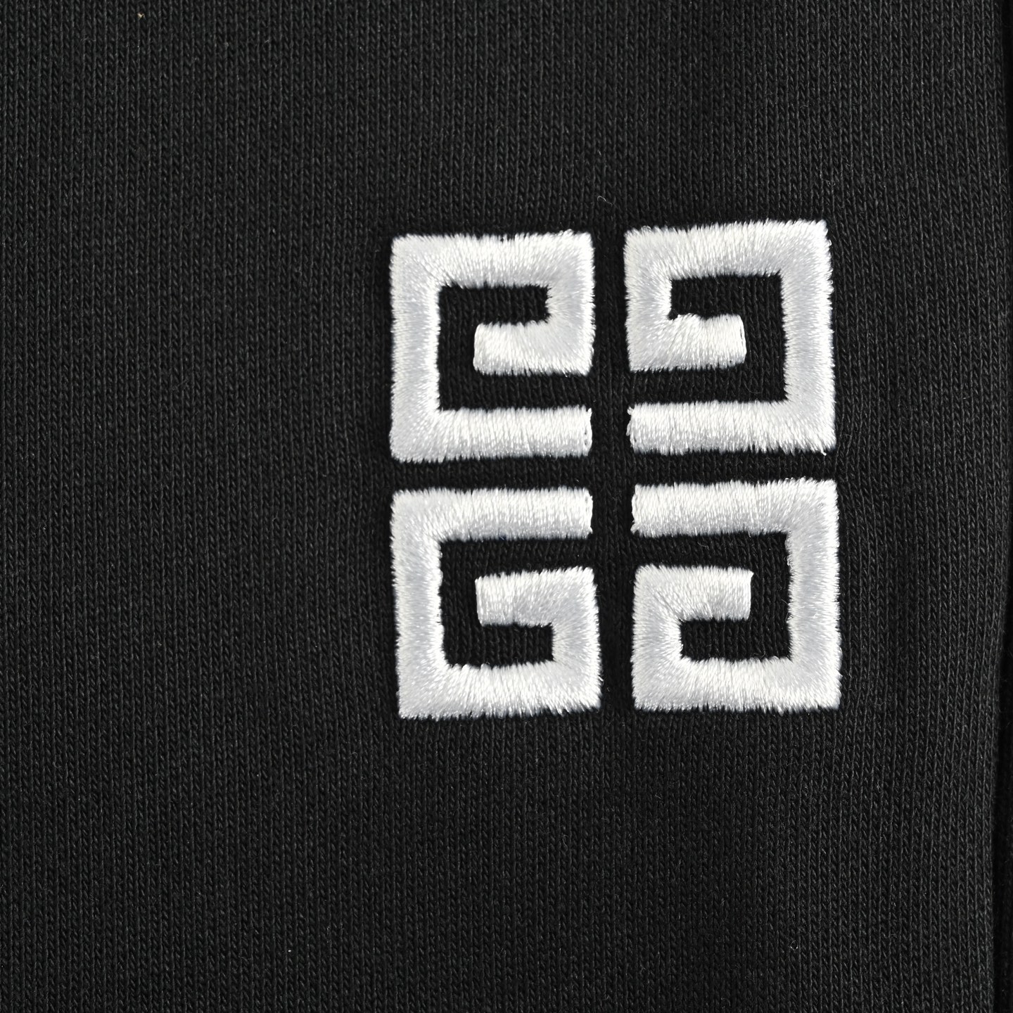 GIVENCHY/纪梵希 经典刺绣4G宫格短裤黑色