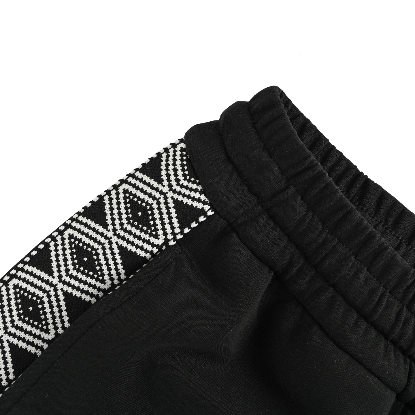 Loewe/罗意威 25ss 民族风侧边拼色织带提花短裤黑色 杏色