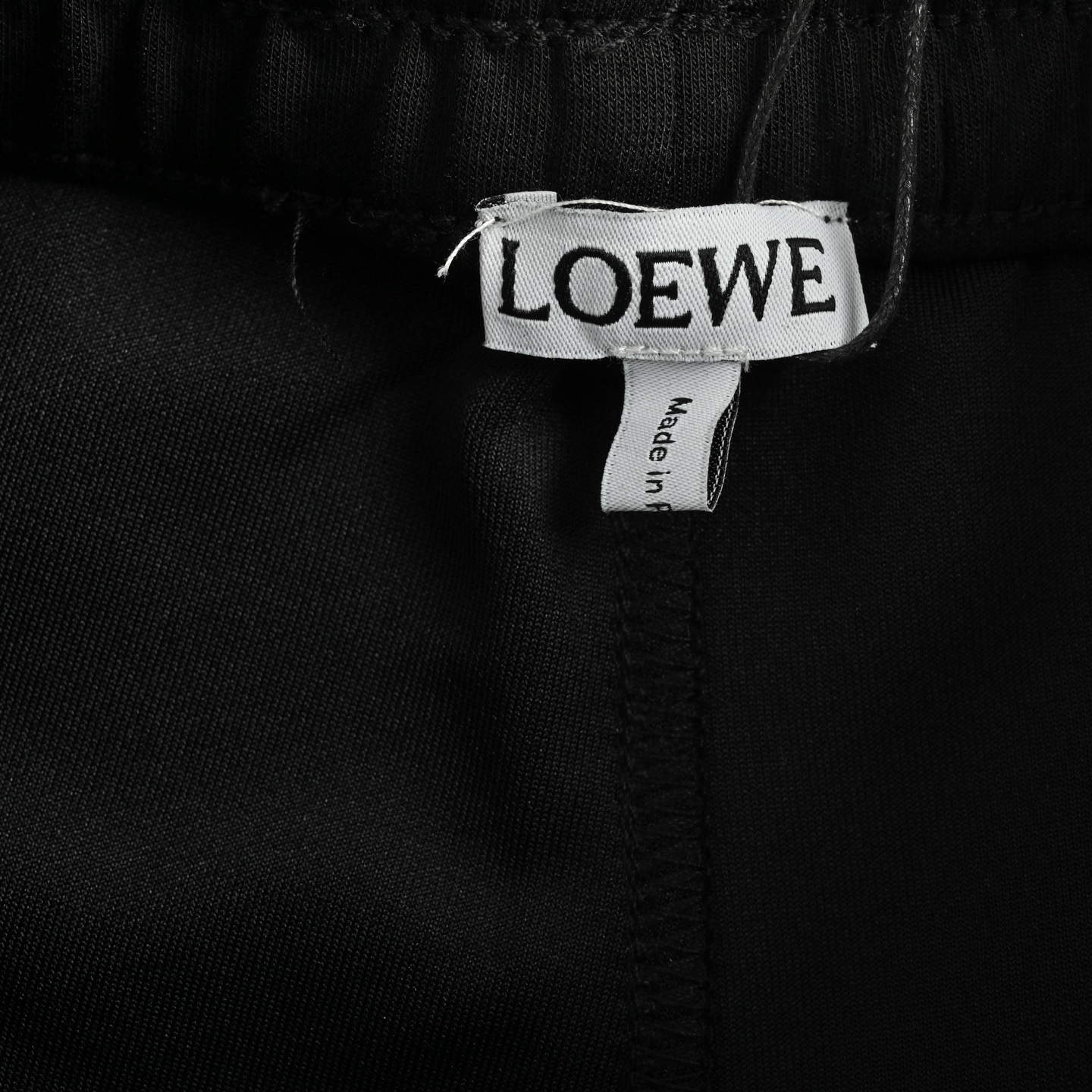 Loewe/罗意威 25ss 民族风侧边拼色织带提花短裤黑色 杏色