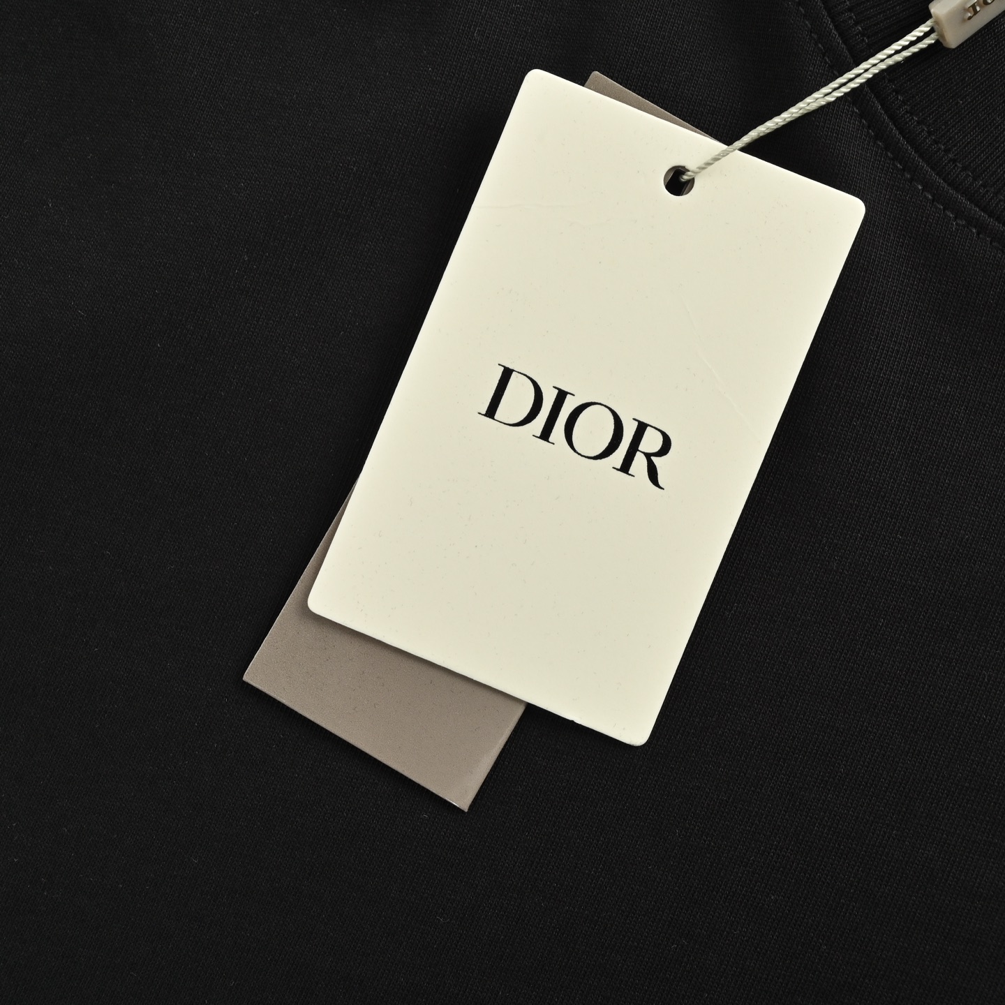 Dior/迪奥 25ss 牙刷植绒字母短袖 26支双纱精梳棉面料 黑色 白色