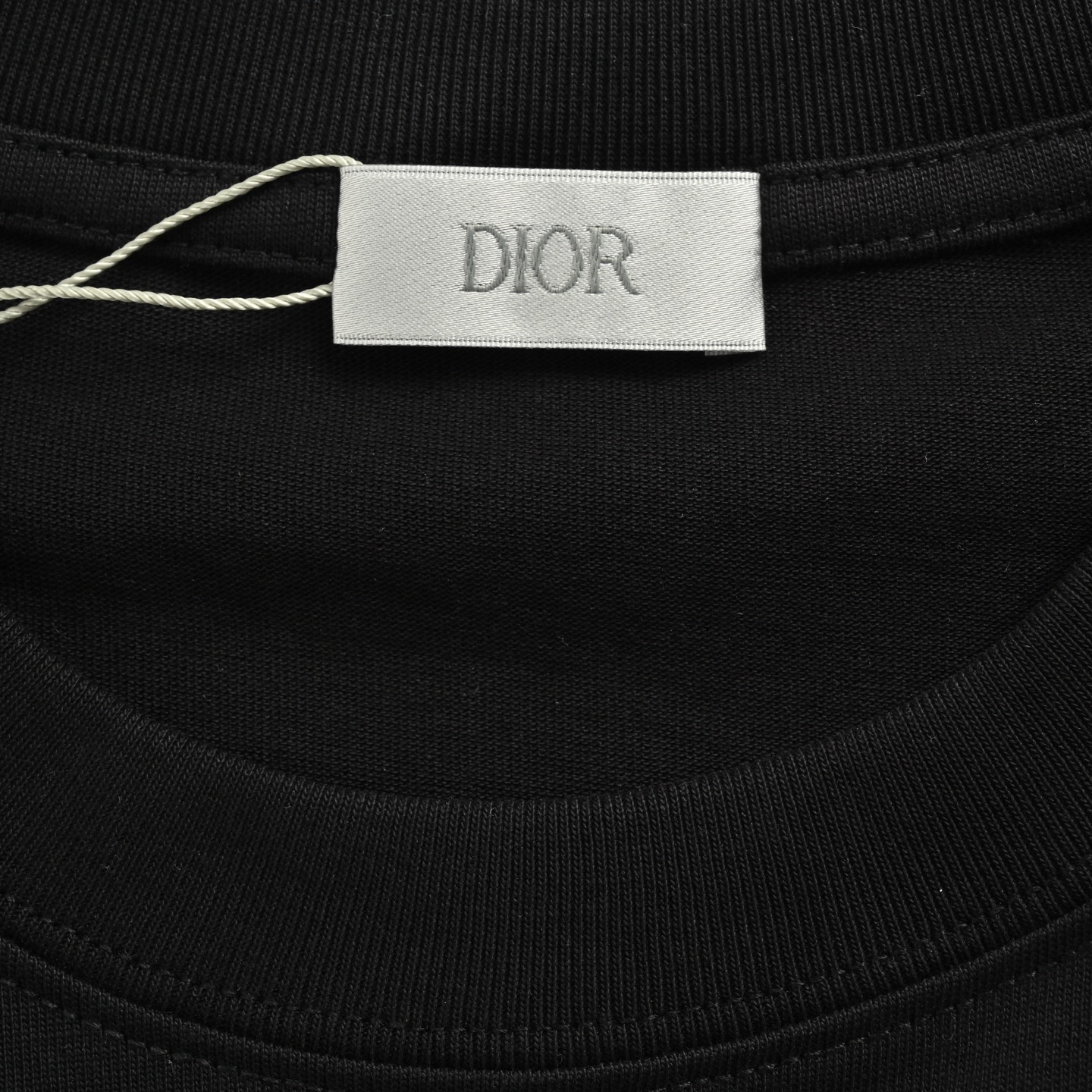 Dior/迪奥 25ss 牙刷植绒字母短袖 26支双纱精梳棉面料 黑色 白色