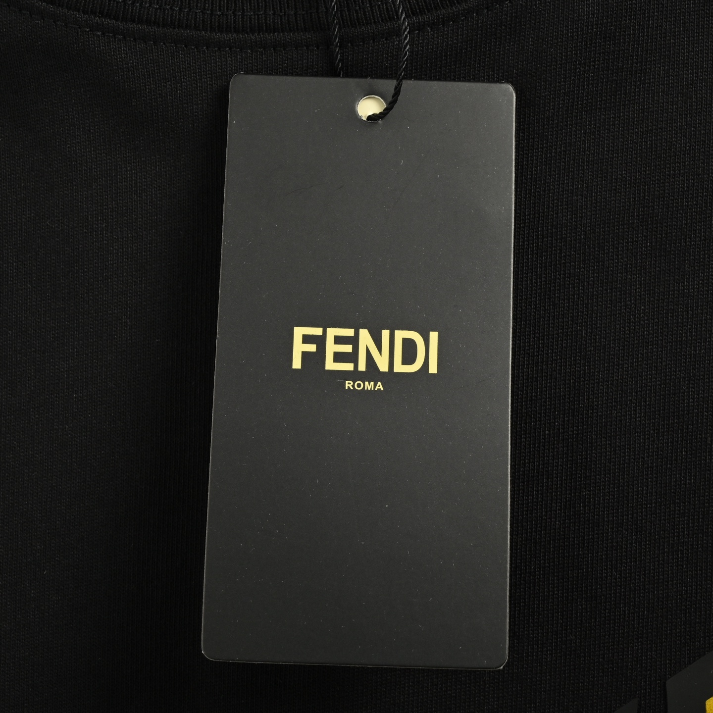Fendi/芬迪 25ss 小怪兽眼睛植绒压胶短袖