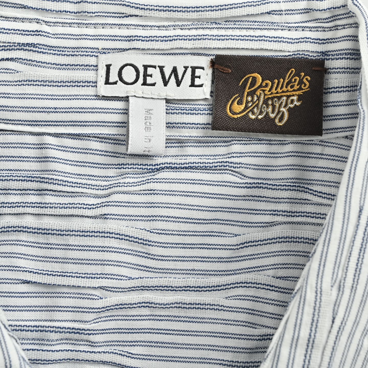 Loewe/罗意威 25ss 条纹波浪纹理短袖衬衫-Chinese UA Cheap High Quatity Brand Clothes Bags handbags Sneakers wholesale wholesaler seller from China Factory suppliers Fashion Clothing Shoes best Quality Beautiful Price Loewe/罗意威 25ss 条纹波浪纹理短袖衬衫