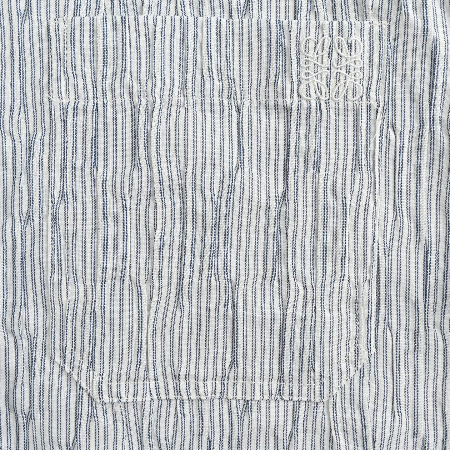 Loewe/罗意威 25ss 条纹波浪纹理短袖衬衫-Chinese UA Cheap High Quatity Brand Clothes Bags handbags Sneakers wholesale wholesaler seller from China Factory suppliers Fashion Clothing Shoes best Quality Beautiful Price Loewe/罗意威 25ss 条纹波浪纹理短袖衬衫