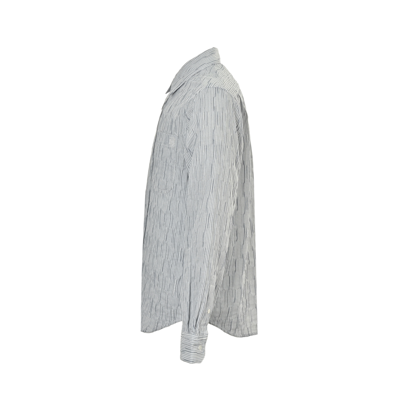 Loewe/罗意威 25ss 条纹波浪纹理衬衫