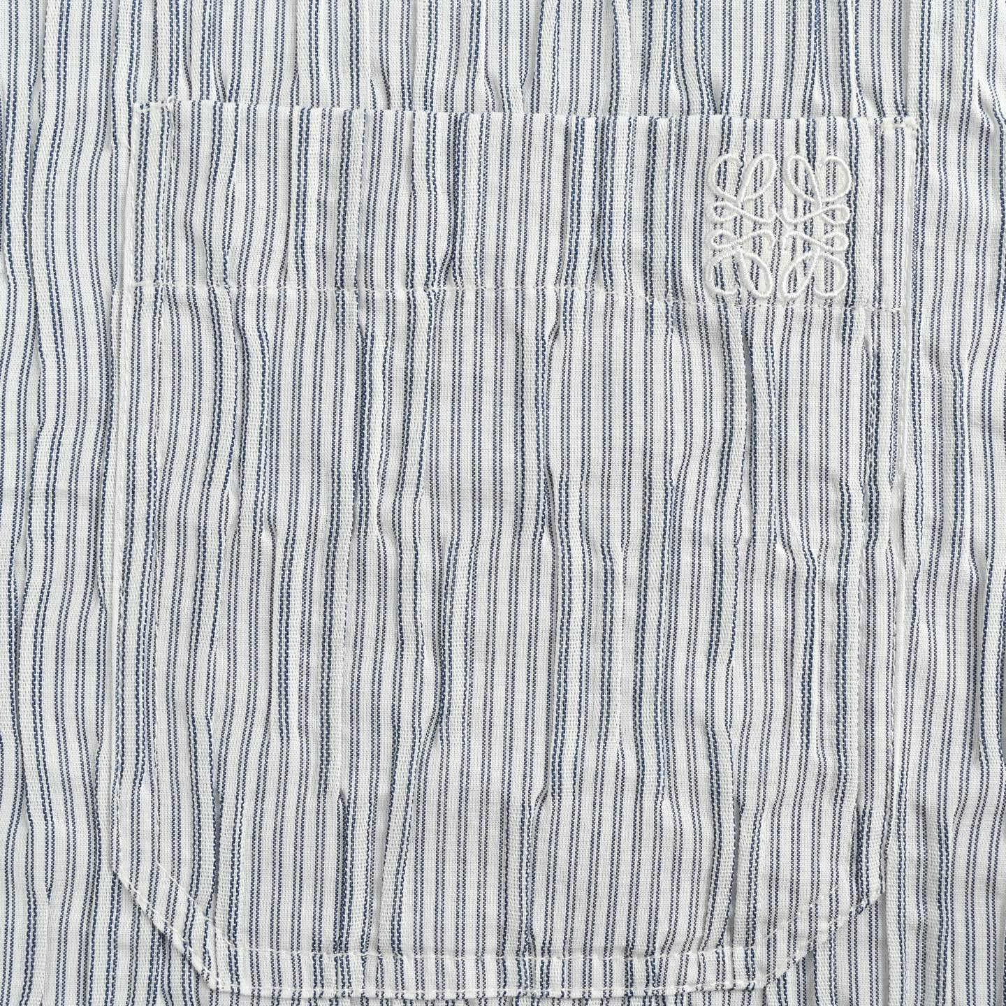 Loewe/罗意威 25ss 条纹波浪纹理衬衫