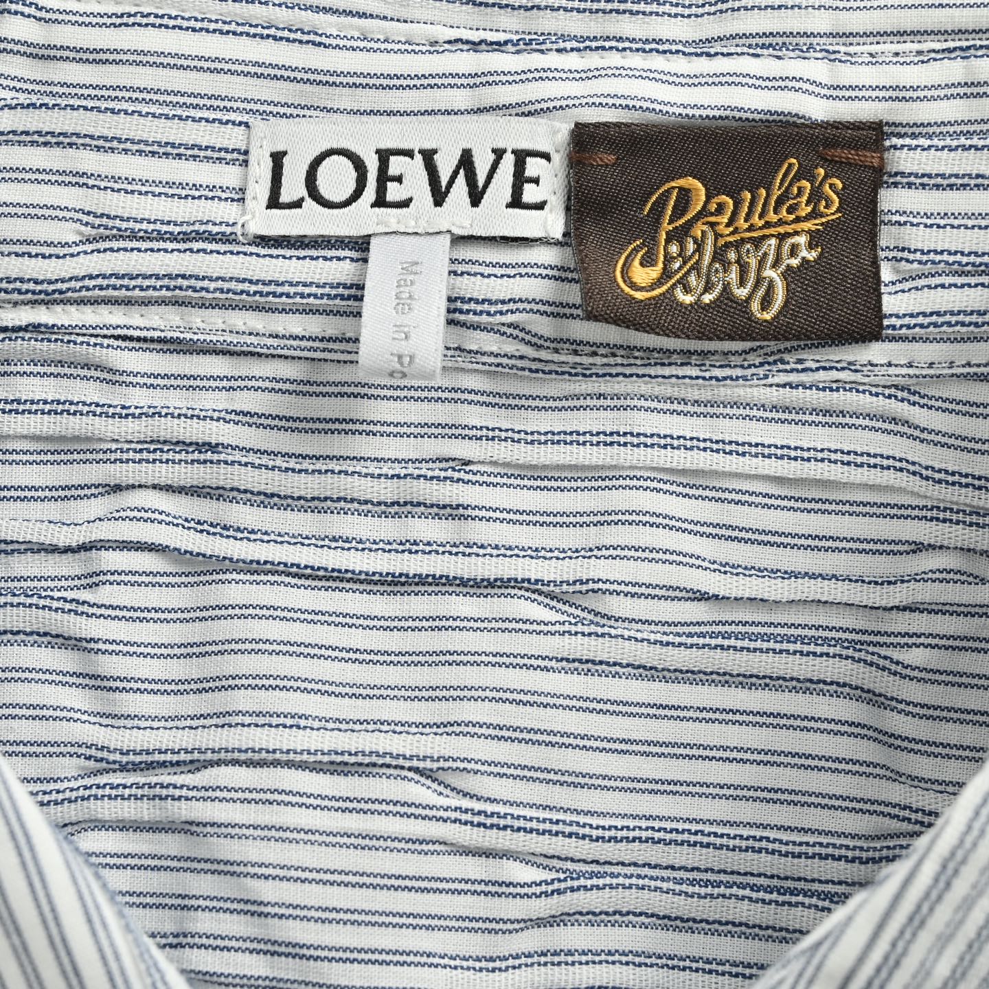 Loewe/罗意威 25ss 条纹波浪纹理衬衫