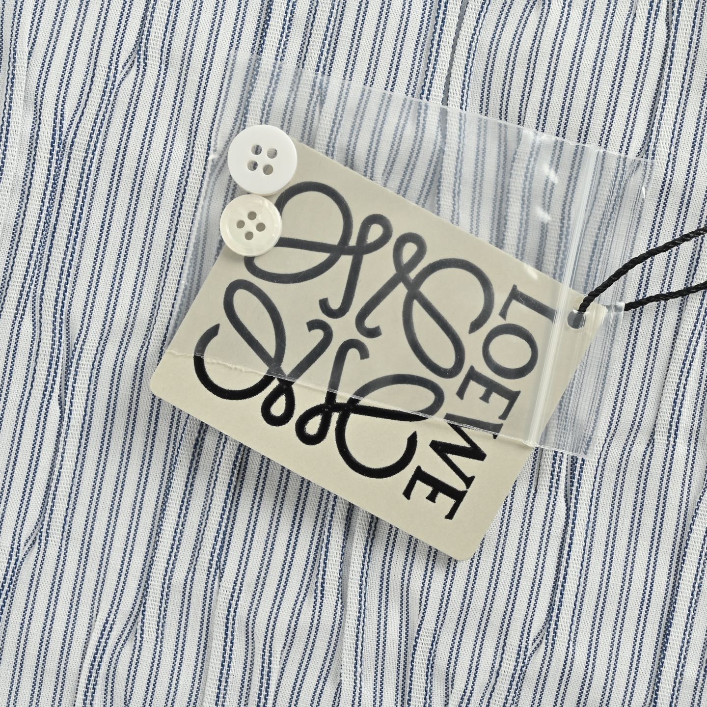 Loewe/罗意威 25ss 条纹波浪纹理衬衫