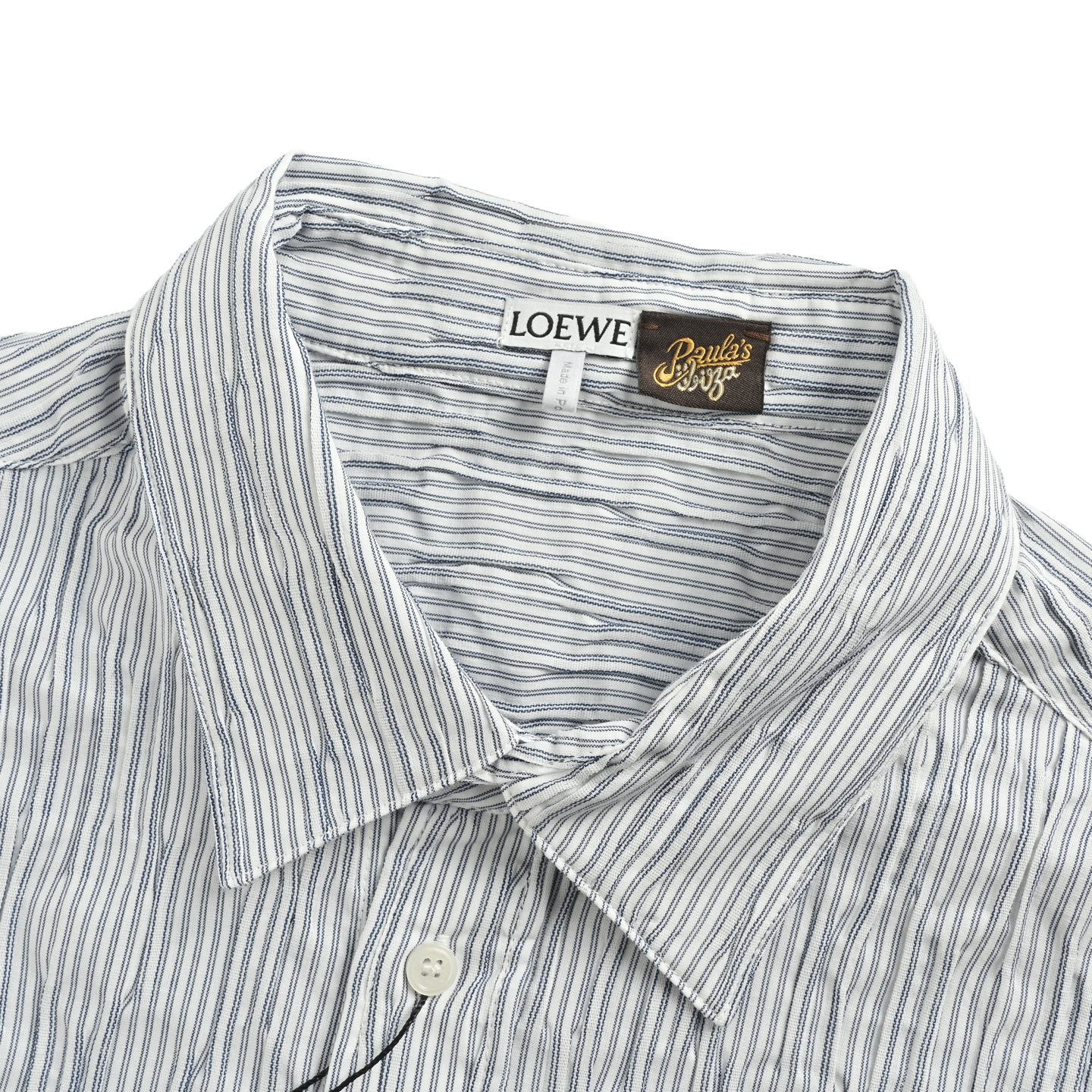 Loewe/罗意威 25ss 条纹波浪纹理衬衫