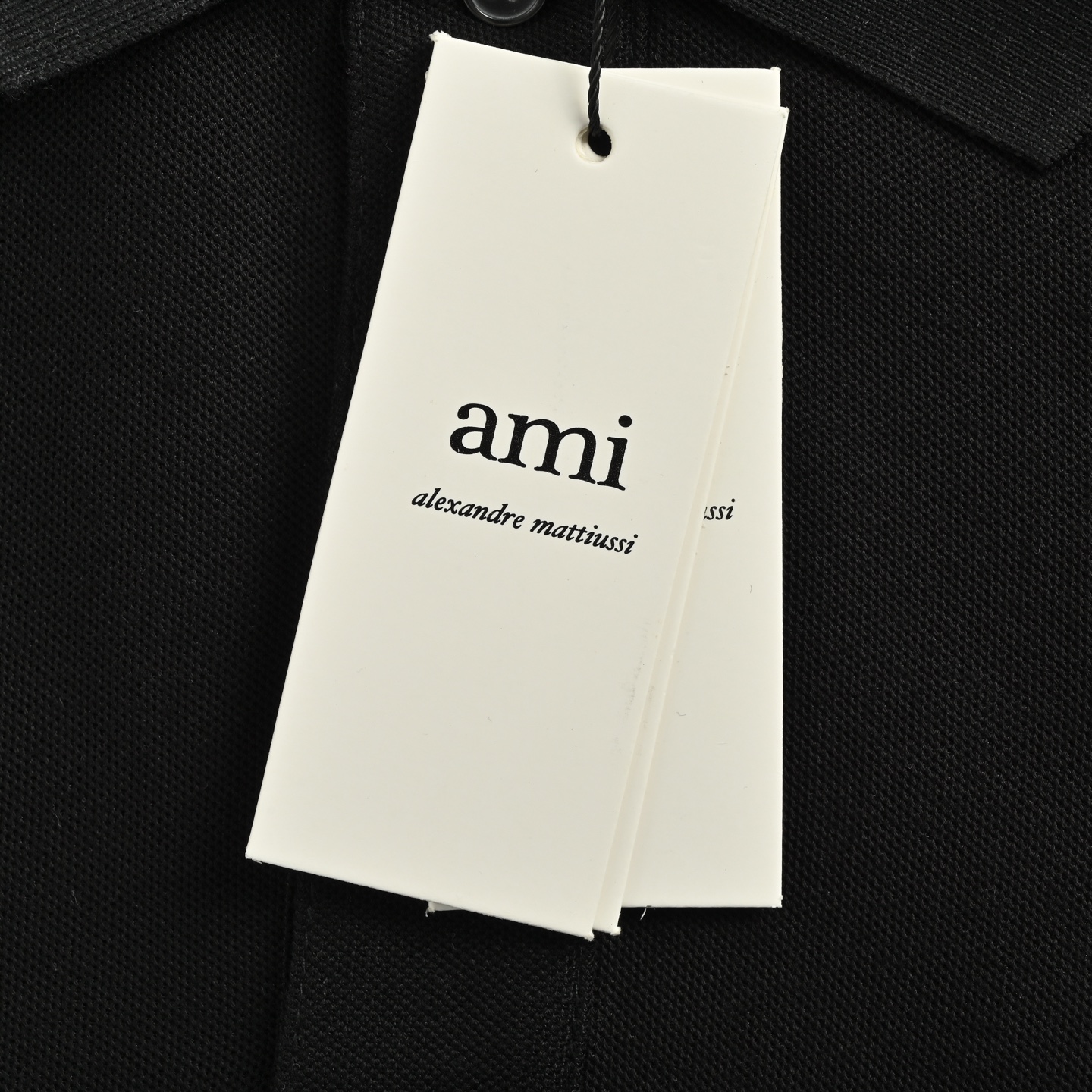 Ami 25ss 白色小爱心刺绣Polo短袖 2025Ami翻领平绣小白爱心polo衫