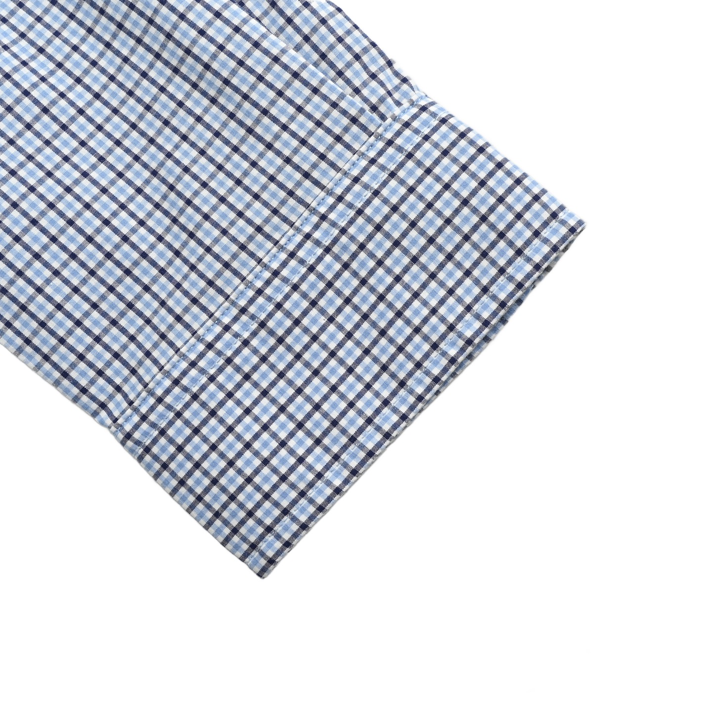 Miu Miu/缪缪 细蓝格纹长袖衬衫-Chinese UA Cheap High Quatity Brand Clothes Bags handbags Sneakers wholesale wholesaler seller from China Factory suppliers Fashion Clothing Shoes best Quality Beautiful Price Miu Miu/缪缪 细蓝格纹长袖衬衫