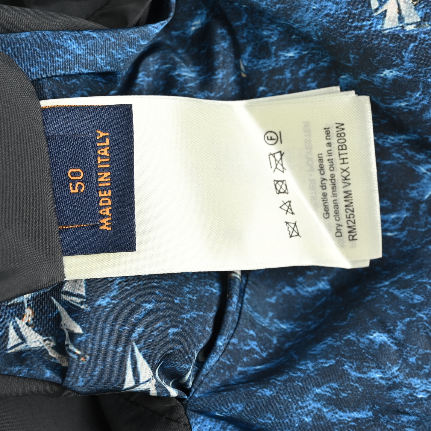 Louis Vuitton/路易威登 蓝印染印花连帽夹克外套