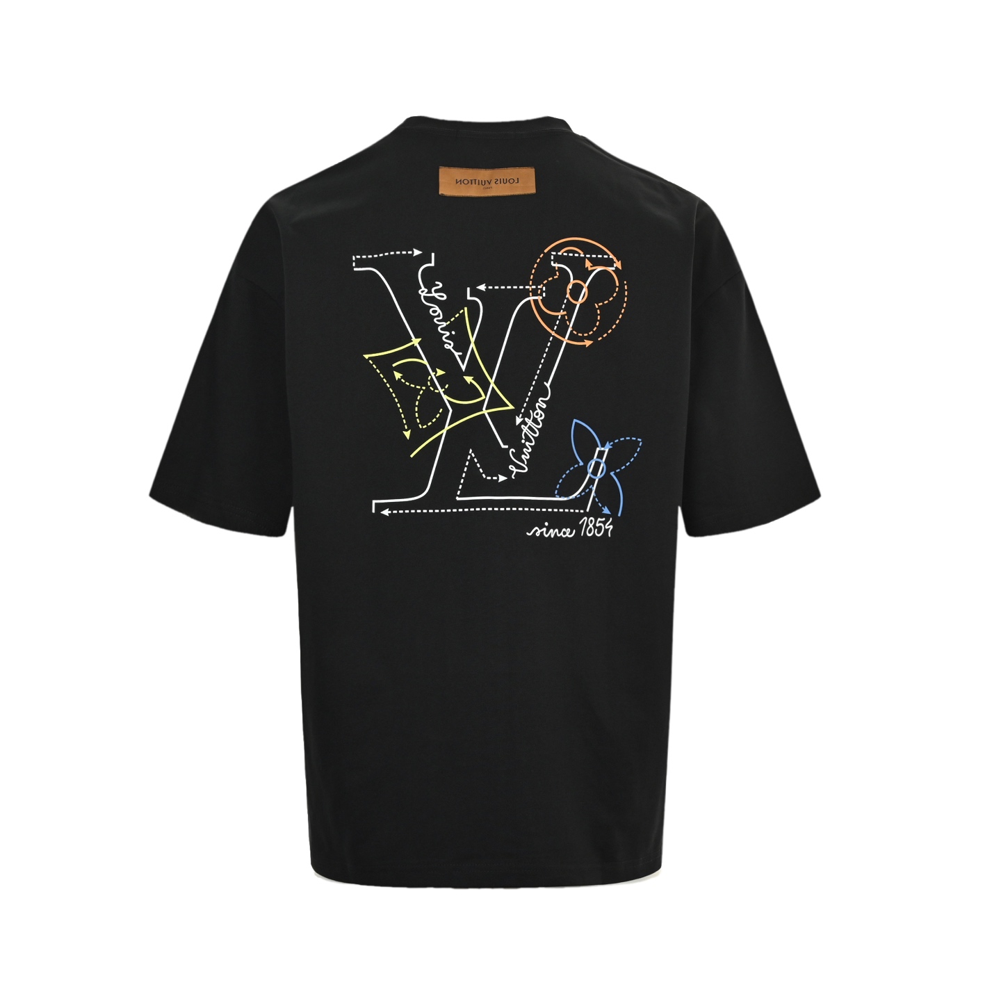 Louis Vuitton/路易威登 25ss 虚线logo印花短袖