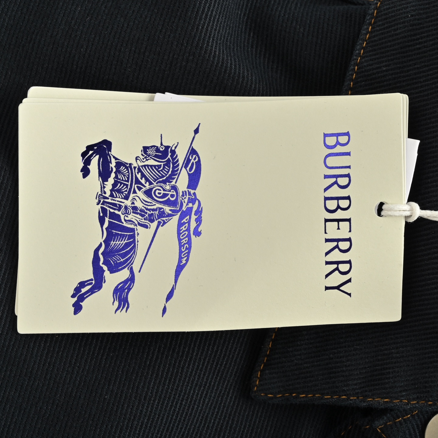 Burberry/巴宝莉 25ss 盾牌翻领牛仔衬衫外套 墨绿色 牛仔蓝 米白色