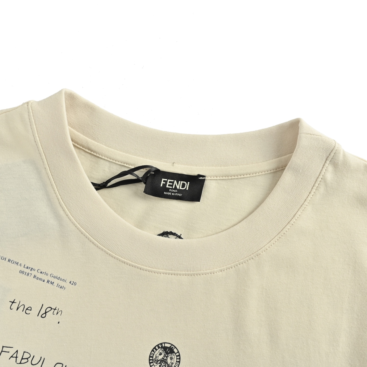 Fendi/芬迪 25ss 邮票盖章印花短袖