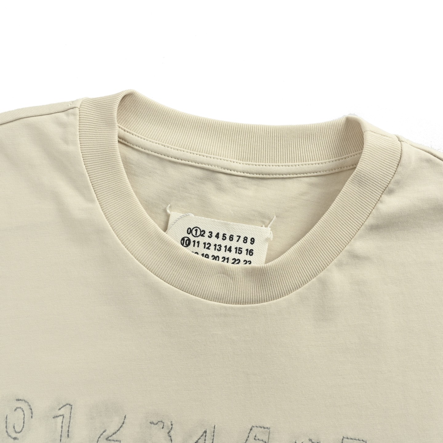 Maison Margiela/吉拉MM6 未完成刺绣印花短袖
