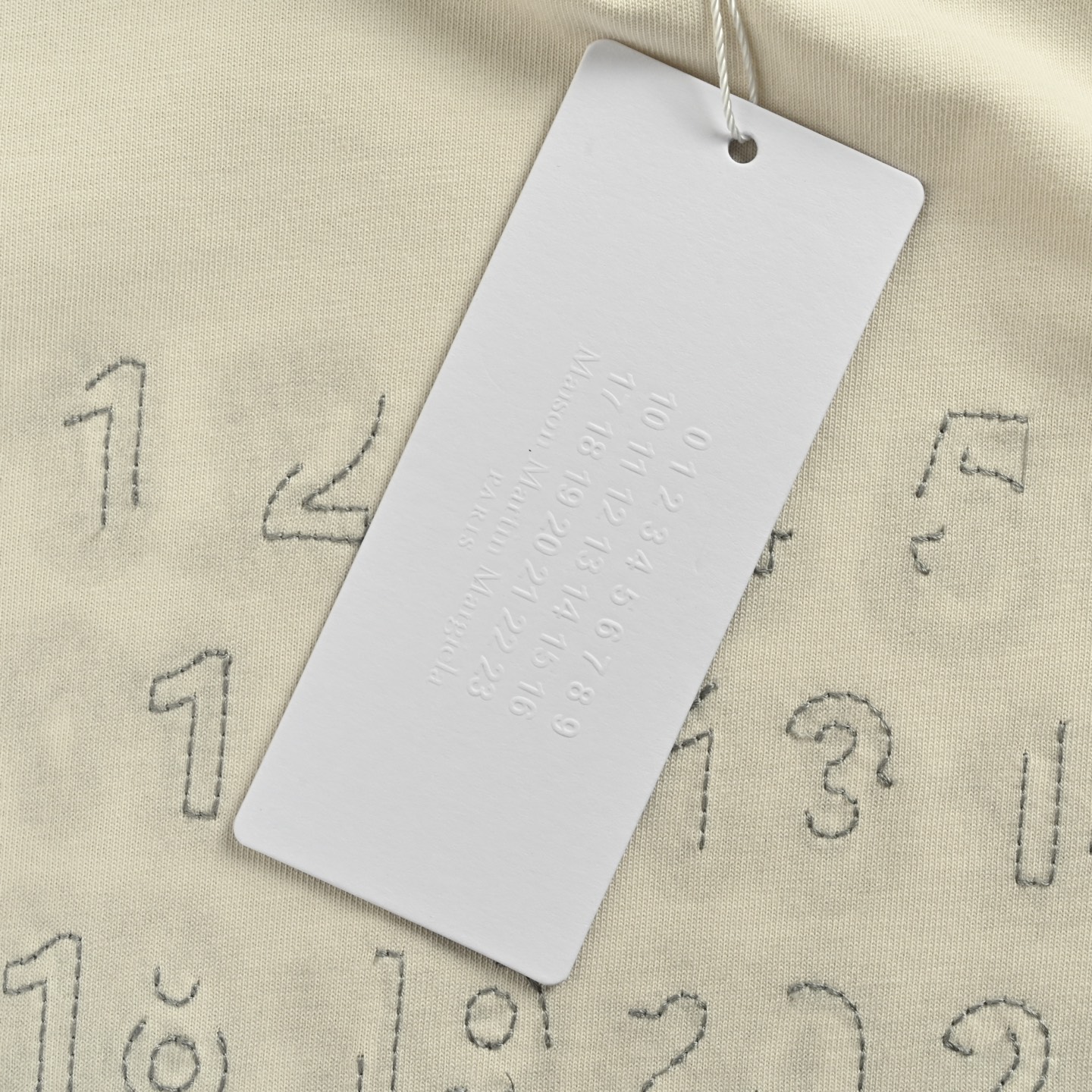 Maison Margiela/吉拉MM6 未完成刺绣印花短袖