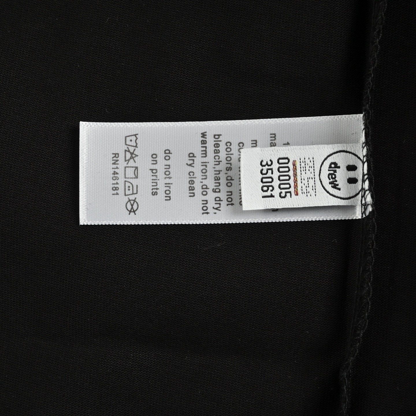 Drew House 小标印花短袖 280克重双纱精梳棉面料 黑色 白色