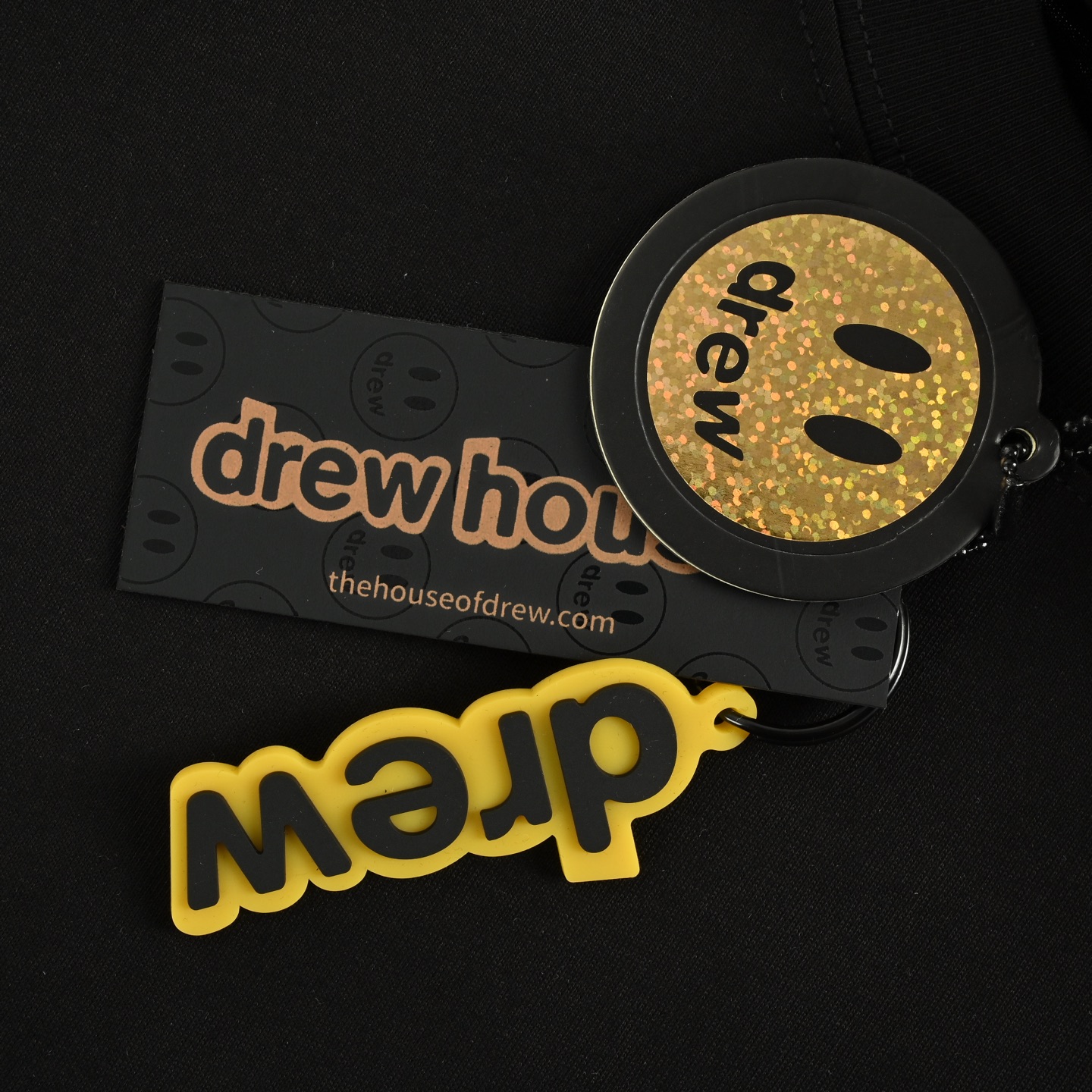 Drew House 小标印花短袖 280克重双纱精梳棉面料 黑色 白色