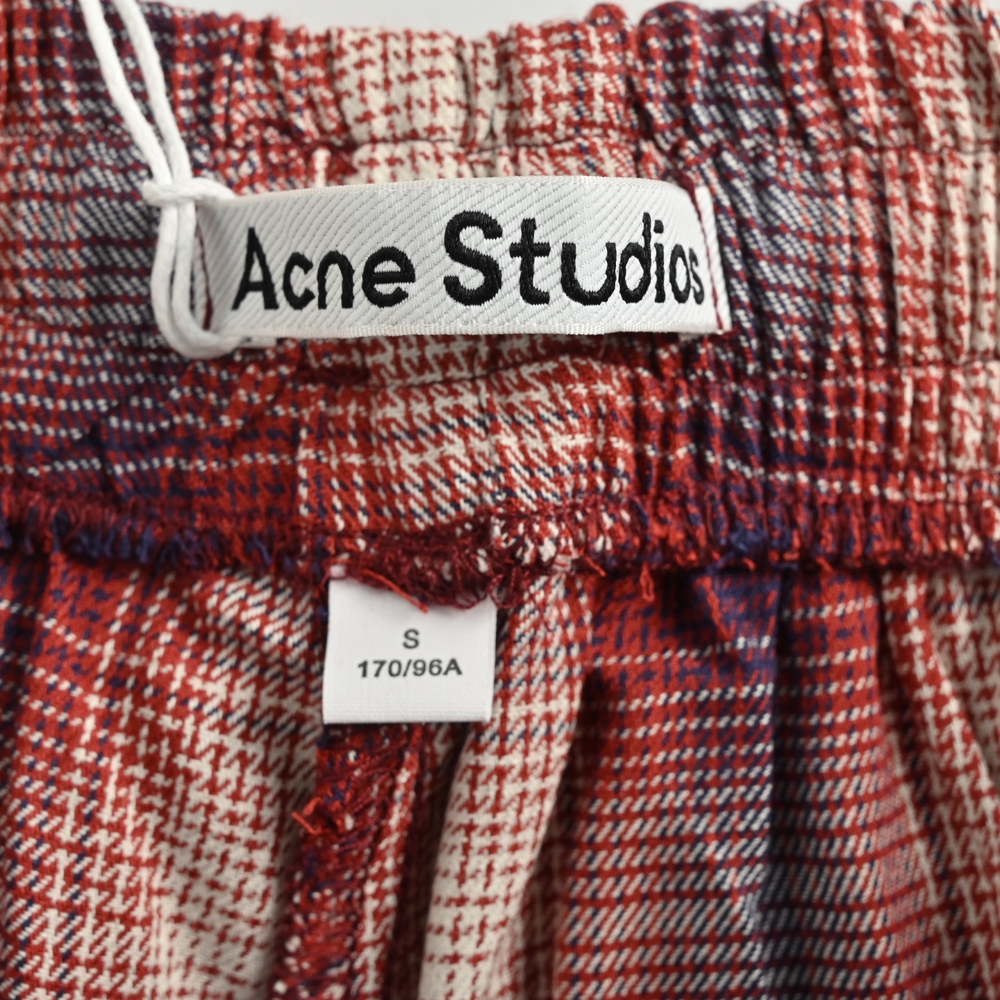 Acne Studios 25ss 红白格短裤