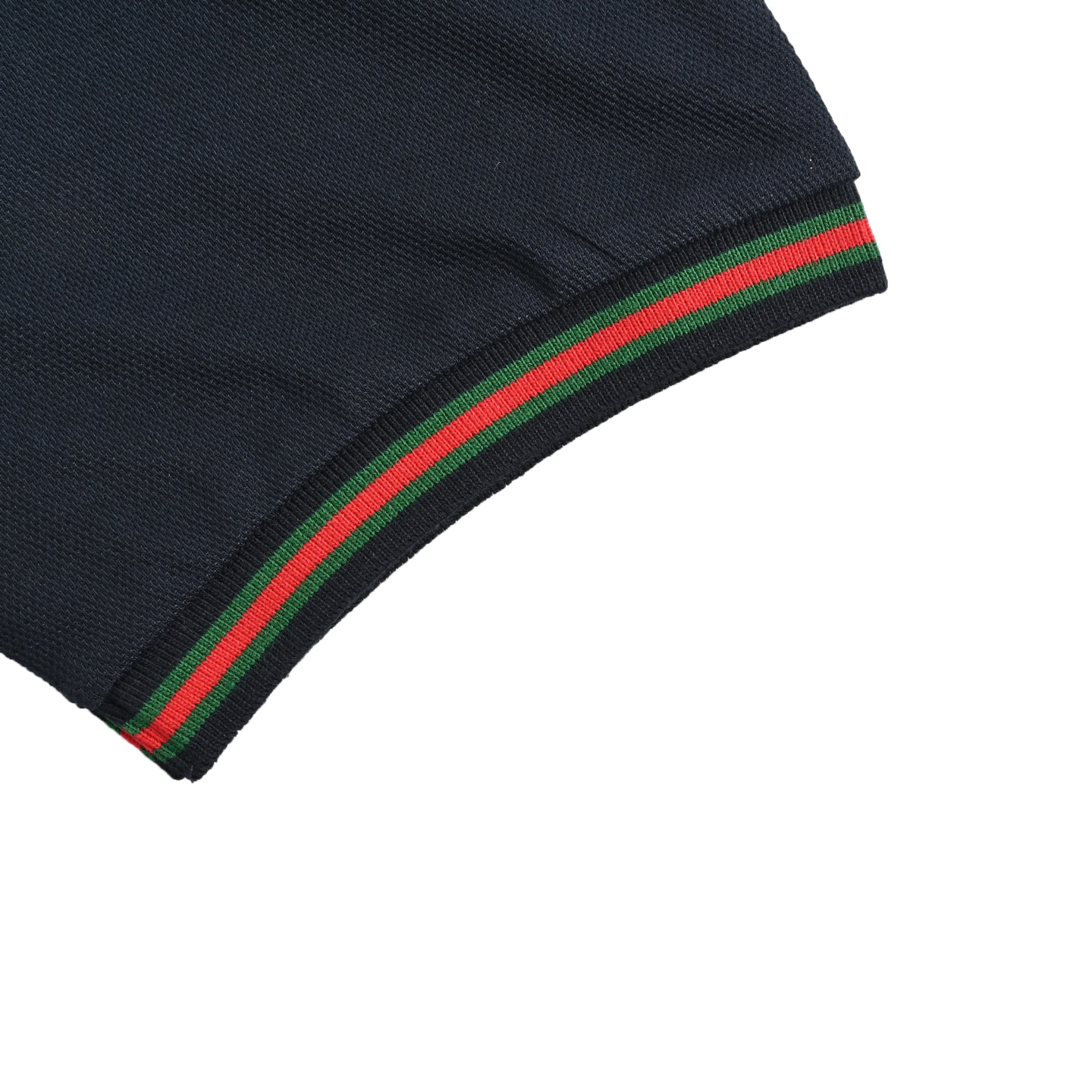 Gucci/古驰 25ss 口袋织带标识Polo短袖 定制三角珠层雅致珠地棉