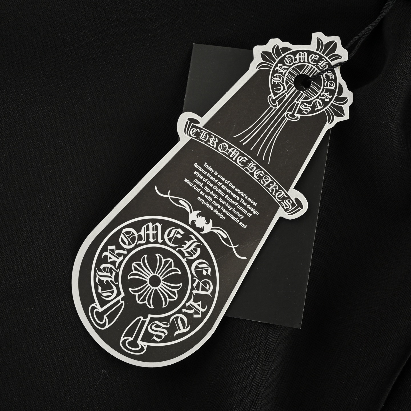 Chrome Hearts/克罗心 25ss 刺绣白标十字架短裤 黑色