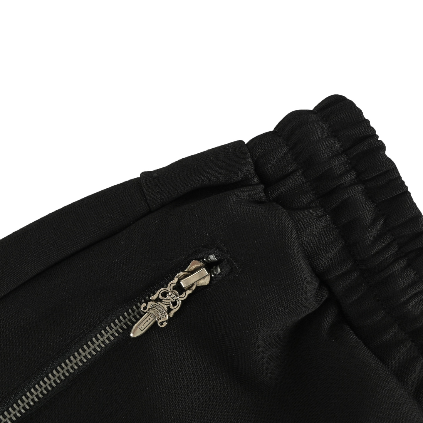 Chrome Hearts/克罗心 25ss 刺绣白标十字架短裤 黑色